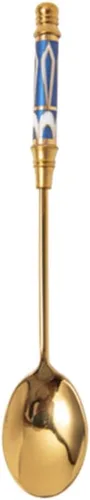 Miniatura 13 de Cucharas de café de acero inoxidable chapadas en oro, cucharaditas de acero inoxidable, cuchara de cerámica, cuchara de té y café para postre