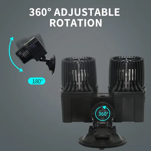 Miniatura 4 de UPETTOOLS Bomba de circulación sumergible para acuario 6340 GPH – Cabezal de alimentación ajustable de 360° para peceras – Bomba de agua de alta