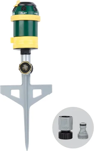 Melnor 65161AMZ Rociador rotativo de 6 patrones con pico
