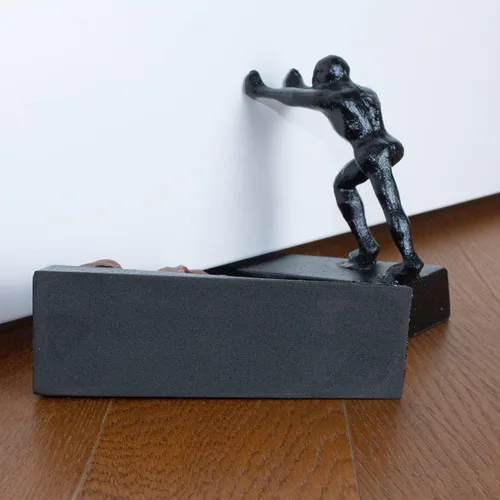 Miniatura 5 de Earl Diamond Topes de puerta de alta resistencia de hierro fundido lindos y fuertes con estatua de animal adorable en metal Detenidos de puerta