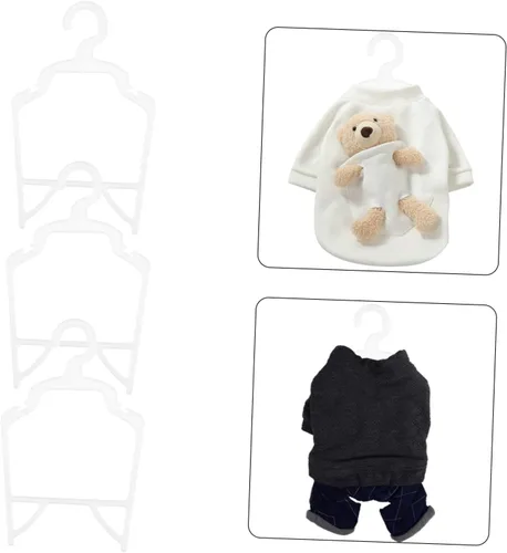 Miniatura 2 de Cabilock Perchas de ropa para mascotas, 20 unidades, para perros, soportes de ropa para perros, ligeros, compactos, para organizar el almacenamiento