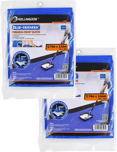 Miniatura 7 de ROLLINGDOG Paño de pintura – Paño de pintura resistente y reutilizable para pintura, muebles y protección del suelo