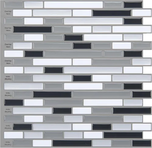 Miniatura 13 de Art3d - 10 hojas de azulejos adhesivos antisalpicaduras para cocina - 30 x 30 cm, adhesivo de pared para cocina, baño, encimera y sala de estar