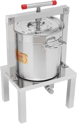 Miniatura 17 de Fruit Wine Press 2.6 Gallon Manual Grape Presser for Wine Juice Making DIY Large Fruit Honey Presser Apple Cider Grape Juice Press Extractor