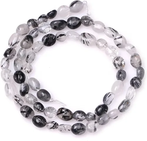 Miniatura 28 de HAAMIIQII - Cuentas sueltas de cristal de amatista púrpura natural de 5-8 mm, pequeñas, irregulares, en forma libre, pulidas, para hacer joyas, 38