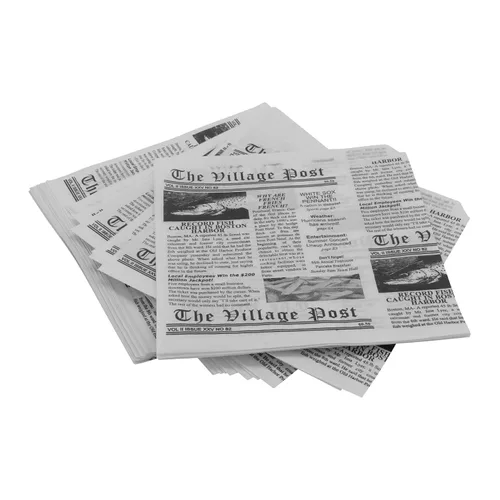 Miniatura 11 de G.E.T. 4-TF1600 - Forro de papel de periódico francés de 12 x 12 pulgadas, blanco seguro para alimentos, contenedor de delicatessen, molino