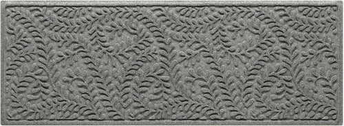 WaterHog Tapete para Puerta Interior/Exterior, 2' x 5', Fabricado en Estados Unidos, Alfombra de Puerta Frontal Duradera y Antideslizante, Gris
