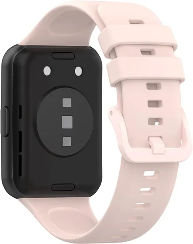 Miniatura 2 de Senter Correas de repuesto de goma suave de liberación rápida para Huawei Watch Fit 2 Smart Watch Rosa claro