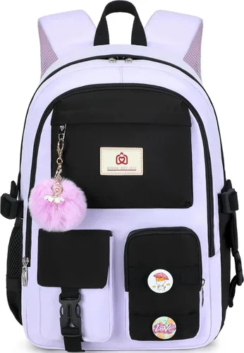 Miniatura 11 de Hidds Mochilas para laptop de 15.6 pulgadas, mochila escolar para escuela primaria, escuela secundaria, linda mochila antirrobo, mochila de viaje