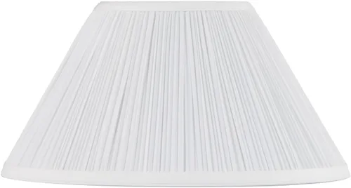 Miniatura 9 de Aspen Creative 33137, pantalla de lámpara de araña tradicional plisada de hongo, plisada blanca, 22,9 cm de parte superior x 45,7 cm de parte