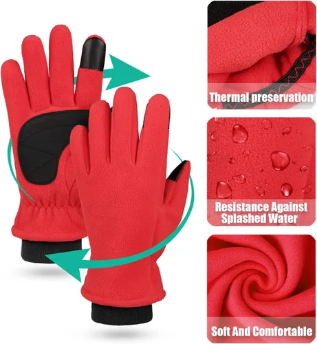 Miniatura 4 de OZERO Guantes impermeables de invierno para hombres guantes de mujer para correr con pantalla táctil