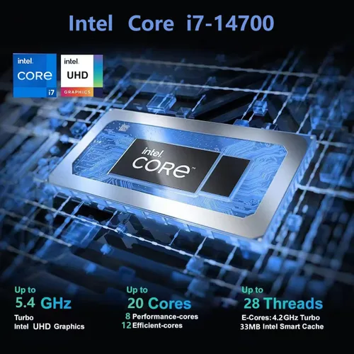Miniatura 2 de Lenovo IdeaCentre Liter Tower - Computadora de escritorio • Procesador Intel Core i7-14700 de 20 núcleos • DDR5 de 16 GB • 512 GB SSD • Office 365