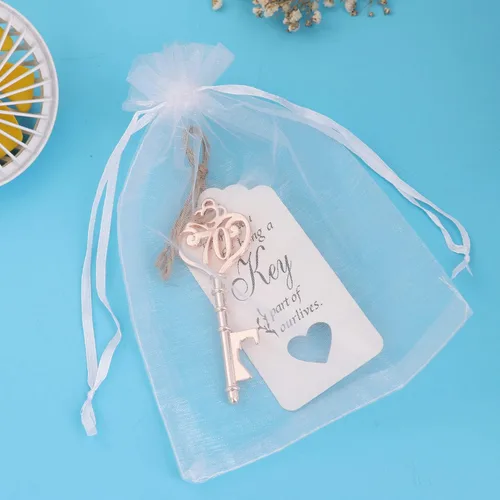 Miniatura 7 de Paquete de 50 abrebotellas con llaves de 70 formas para recuerdos de invitados, regalos de cumpleaños 70 y decoraciones (50, dorado 70)