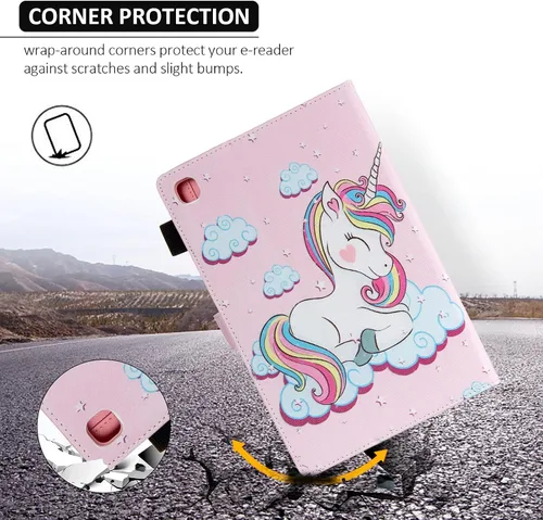 Miniatura 4 de Dteck Funda protectora de piel sintética con ranuras para tarjetas y función de soporte ajustable, para Samsung Galaxy Tab A7 de 10.4 pulgadas
