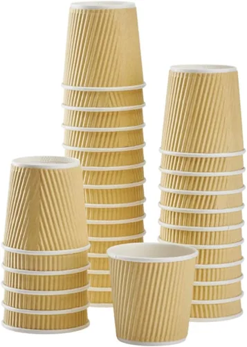 Miniatura 18 de Karat Taza de papel para café expreso de 4 oz, 1000 unidades, taza desechable para enjuague bucal, para bebidas calientes y frías, blanca (C-K504W)