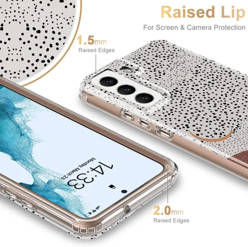 Miniatura 4 de Esdot Funda para Samsung Galaxy S22, Grado Militar Aprobada en Prueba de Caída de 21 pies, Cubierta Resistente con Diseños de Moda para Mujeres