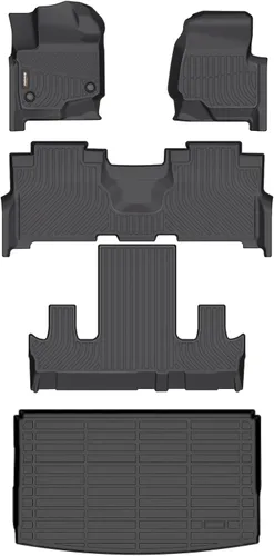 Miniatura 48 de Alfombrillas de TPE para Toyota Highlander 2014-2019 7 y 8 asientos, protección para todo tipo de clima, forros de piso de automóvil resistentes