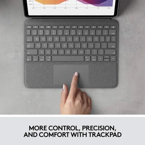 Miniatura 2 de Logitech Folio Touch - Funda con teclado táctil y conector inteligente para iPad Air de 11 pulgadas (M2 y M3), iPad Air (4ª y 5ª generación)