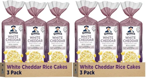 Miniatura 8 de Pasteles de Arroz Grandes Quaker, Cheddar Blanco, 5.5 Oz, Paquete de 3