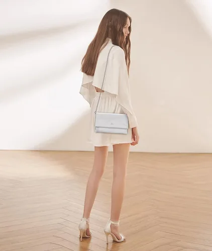 Miniatura 2 de GM LIKKIE Bolso de mano para mujer, bolso de mano grande de sobre, bolso cruzado plegable de piel sintética