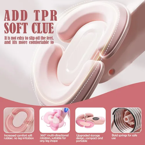 Miniatura 5 de Entrenador de suelo pélvico para mujer, ejercitador Kegel con contador, entrenador interior de muslos y glúteos, 3 niveles de resistencia, ángulo