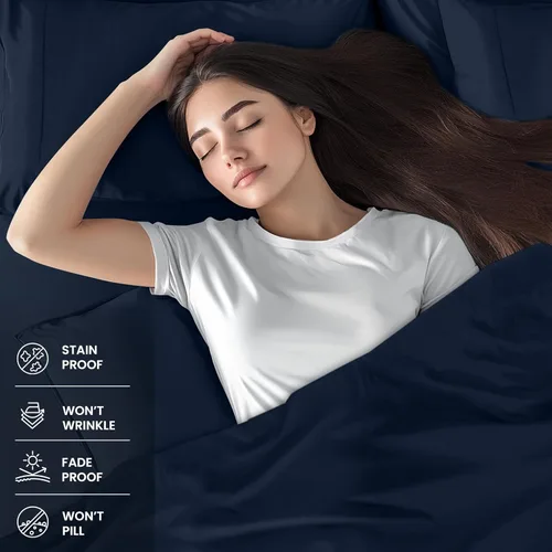 Miniatura 323 de Utopia Bedding Juego de sábanas Queen – Sábanas de 4 piezas para cama tamaño Queen, microfibra suave y transpirable, incluye 1 sábana bajera, 1 Gris