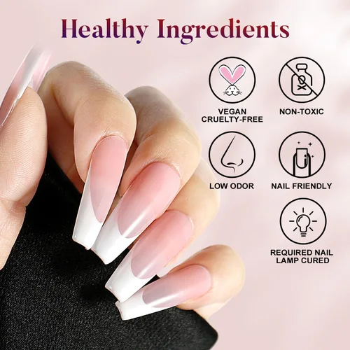 Miniatura 4 de AIMEILI Juego de esmaltes de uñas de gel para el día de San Valentín, esmalte de uñas de gel rosa nude, juego de 6 piezas x 0.3 fl oz - Juego de 31
