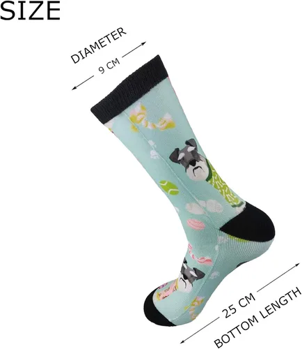 Miniatura 3 de YISHOW Calcetines unisex novedosos y divertidos, para regalo, Blanco