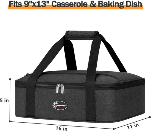 Miniatura 3 de GhvyenntteS - Porta cacerolas aisladas para alimentos calientes o fríos, bolsa para mantener la comida caliente, bolsa de lasaña para el almuerzo