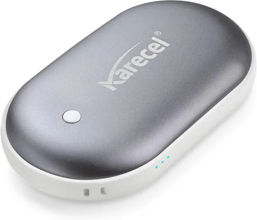 Miniatura 6 de Karecel - Calentador de manos recargable, calentador de manos eléctrico de 5200 mAh de doble cara con calentamiento instantáneo, banco de energía