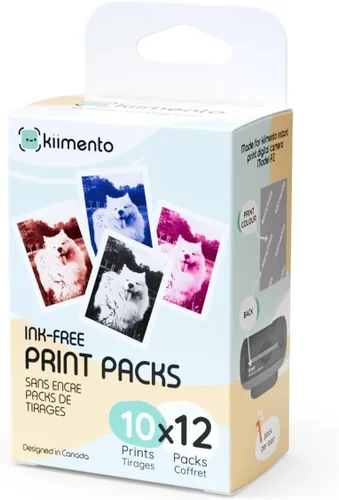 Miniatura 11 de Paquete de impresión Kiimento para Cámara de Impresión Instantánea P2, variedad de 40 impresiones, tarjetas térmicas sin tinta, 78×56 mm vertical