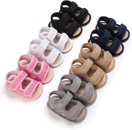 Miniatura 5 de RVROVIC Sandalias para bebés niños y niñas, zapatos de verano de primera calidad para exteriores, ligeras, suaves, antideslizantes, suela para niños