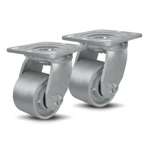 Miniatura 60 de Ruedas giratorias de 4 x 2 pulgadas, ruedas industriales resistentes, ruedas giratorias con rodamiento de rodillos - Ruedas de hierro fundido