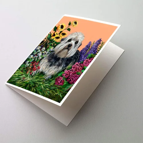 Miniatura 254 de Caroline's Treasures PPP3013GCA7P - Tarjetas de felicitación y sobres para mascotas de Basset Hound Teacher, paquete de 8 tarjetas en blanco