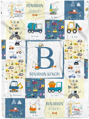 Miniatura 22 de MDPrints - Mantas de bebé personalizadas para niños, manta de bebé personalizada con nombre, regalo de guardería para recién nacidos, forro polar