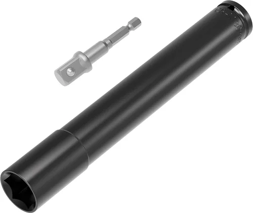 Miniatura 23 de Juego de Accesorios para Llave de Impacto de 1/2 Pulgada, 19mm (3/4 Pulgada) de Profundidad, 6 Puntos, 6 Pulgadas de Largo y Adaptador de Eje