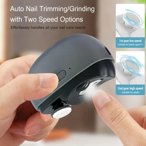 Miniatura 3 de Easyclip - Cortaúñas inteligente, 3 en 1, cortaúñas eléctrico de fácil clip, cortaúñas con luz, adecuado para todos los recortes y pulido de uñas