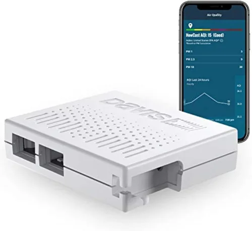 Miniatura 2 de Davis Instruments Sensor profesional de calidad del aire AirLink para uso en interiores o exteriores. Proporciona índice de calidad del aire