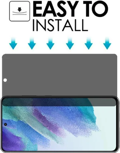 Miniatura 4 de Protector de pantalla antiespía para Galaxy S21 FE 5G (2022), vidrio templado, 2 unidades, fácil de instalar, protector de pantalla de vidrio