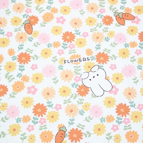 Miniatura 8 de Paquete de 10 piezas de tela de algodón con estampado floral de 18 x 22 pulgadas, cuadrados de tela acolchada precortados para coser, manualidades