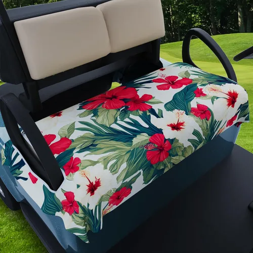 Miniatura 12 de AQQA Fundas para Asientos de Carrito de Golf, Manta de Asiento de Carrito de Golf de Microfibra Tropical Hoja de Palma-Boho-Mármol, Manta de Golf