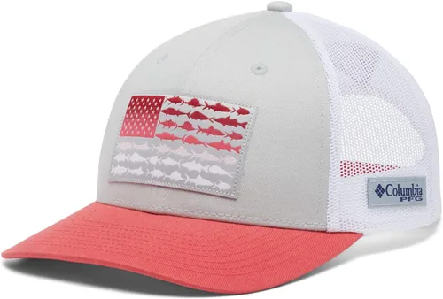 Miniatura 801 de Columbia - Gorra de malla con bandera con árboles unisex para adultos, corona alta