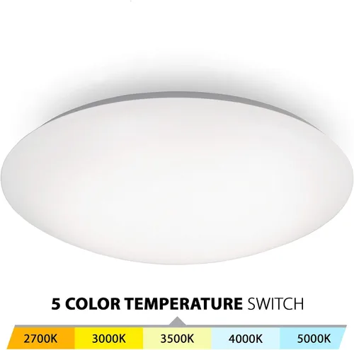 Miniatura 4 de WAC Lighting, Glo Energy Star LED de 16 pulgadas, montaje empotrado, 5-CCT seleccionable, 2700K-3000K-3500K-4000K-5000K en blanco