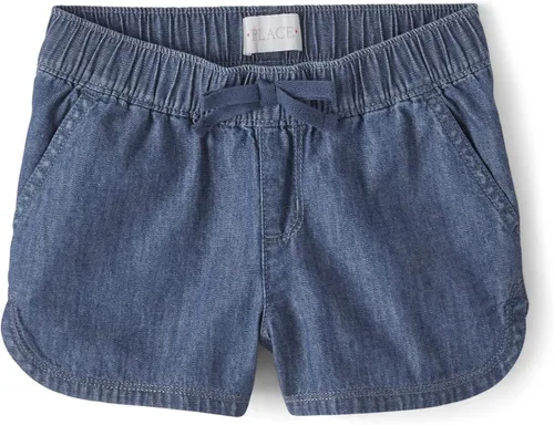 Miniatura 4 de The Children's Place Pantalones cortos de mezclilla para niñas