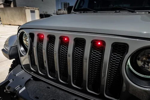 Kit de Parrilla LED ORACLE Lighting 5870-003 Estilo Pre-Runner Rojo, Compatible con Wrangler JL 2018 2024 - Instalación Simple, Iluminación Más