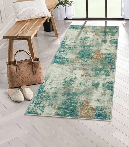 Miniatura 51 de Lahome Alfombra Moderna Abstracta de Área - 2 x 3 pulgadas, Alfombra Pequeña de Cocina Lavable, Alfombras para Entrada, Alfombra de Baño Colorida