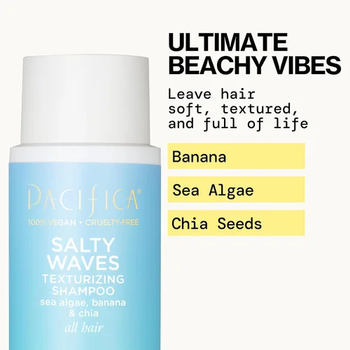 Miniatura 2 de Pacifica Beauty Salty Waves - Champú texturizante + acondicionador texturizante Para todo tipo de cabello Cabello de playa perfecto y sin