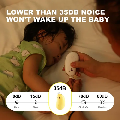 Miniatura 3 de Lima eléctrica para uñas de bebé, cortaúñas recargable suave, kit de cortaúñas para bebé, juego de manicura para bebés, niños pequeños o adultos, 6