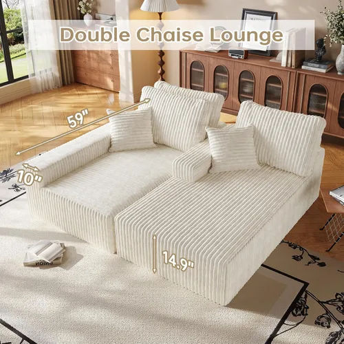 Miniatura 9 de Cloud - Sofá modular en forma de L con asiento profundo, de espuma viscoelástica comprimida de 3 plazas para sala de estar, sofá modular