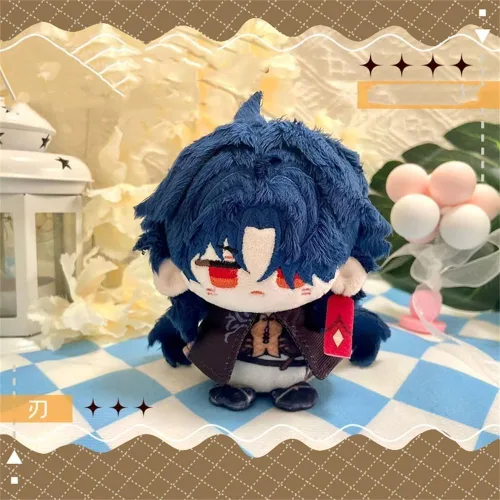 Miniatura 2 de KILA MILA Anime Kafka Bailu Blade Dan Heng Jing Yuan Muñeca de peluche Kawaii, mercancía suave, adorable muñeco de felpa, colgante, regalos (Blade-a)
